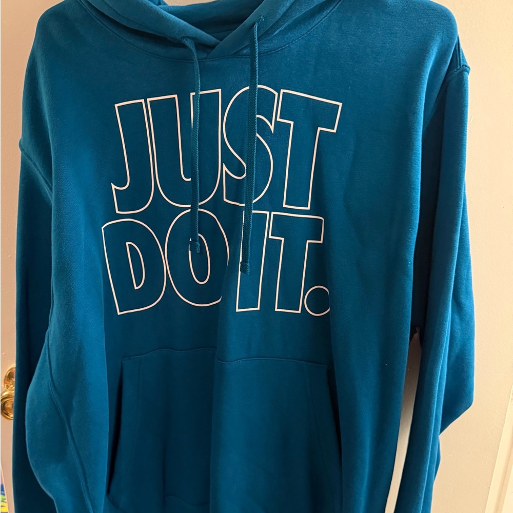 Nike Teal Hoodie with Logo